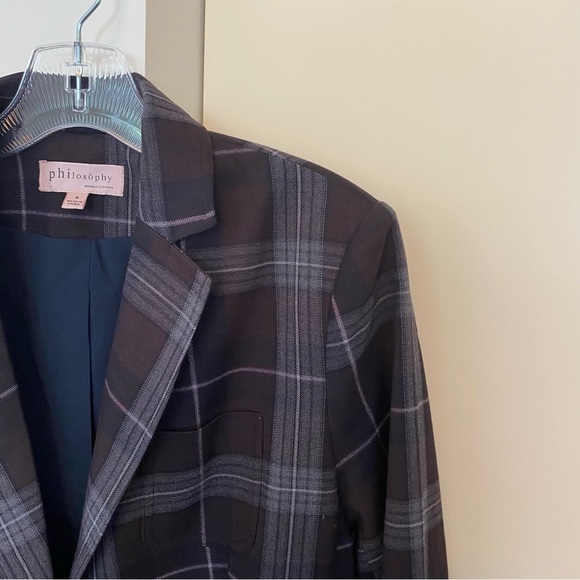 Philosophy Plaid Blazer - Picture 4 of 7